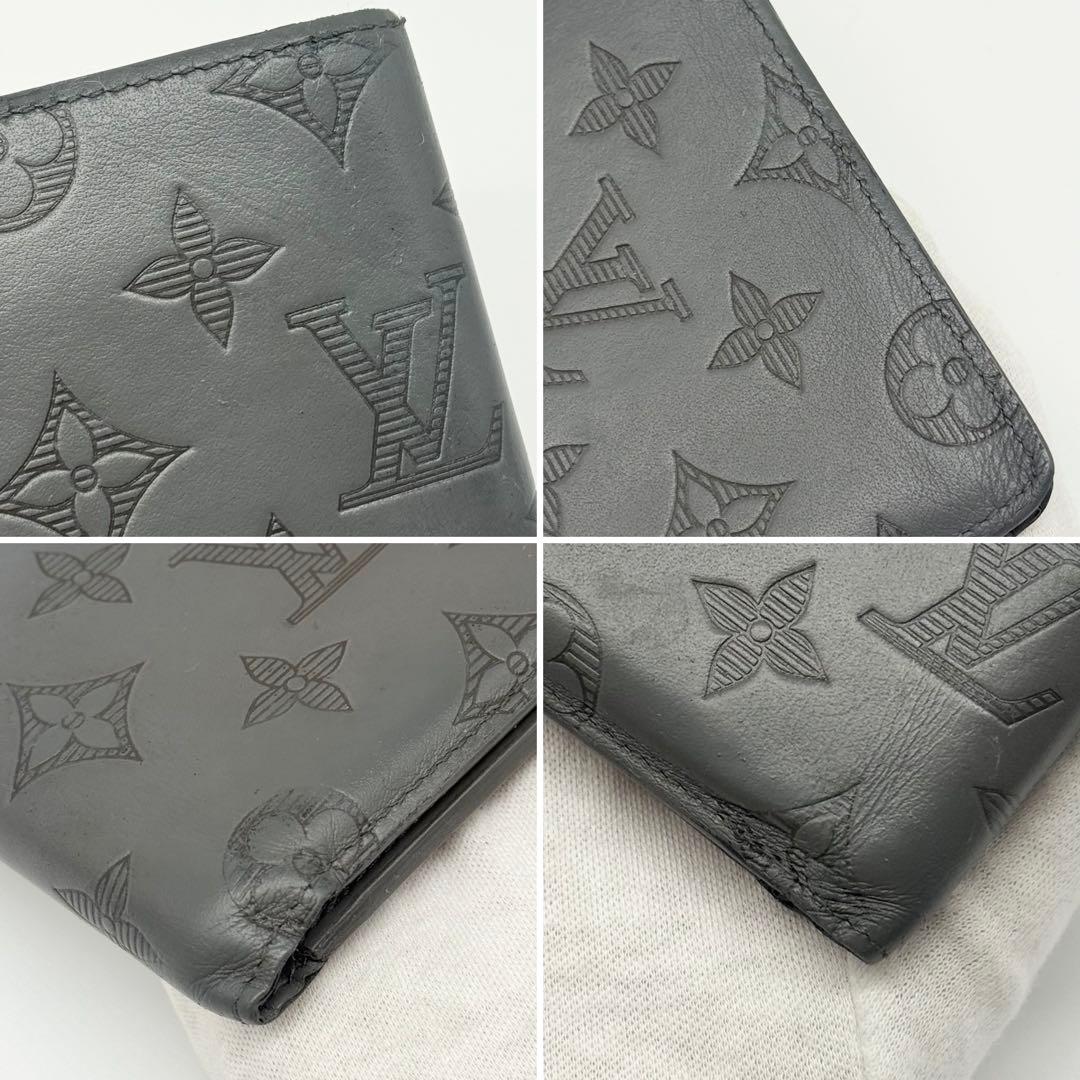 美品 IC内蔵✨ルイヴィトン モノグラム シャドウ ミュルティプル 二つ折り財布