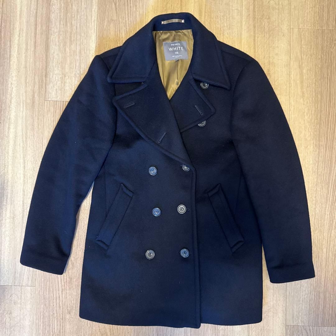イギリス製　PRIVATE WHITE V.C. ネイビーコート サイズ5