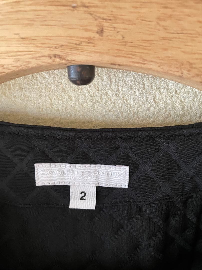 ENGINEERED GARMENTS ノーカラージャケット　黒