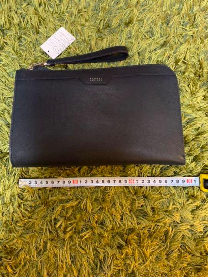 限定BARNEYS クラッチバッグ ネイビー系美品