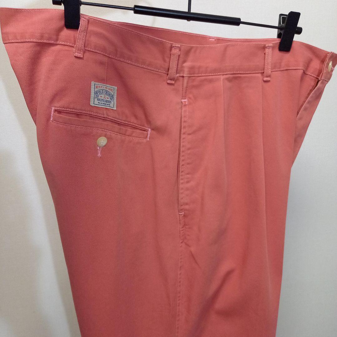 ピンク！80s 90s USA製 ポロ ラルフローレン ANDREW PANT