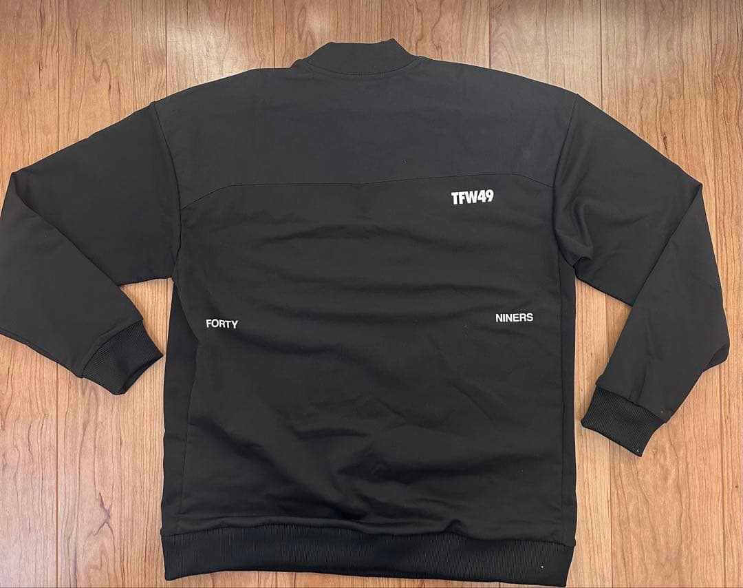 TFW49 HALF MOCKNECK TEE XL BLACK 最終値引
