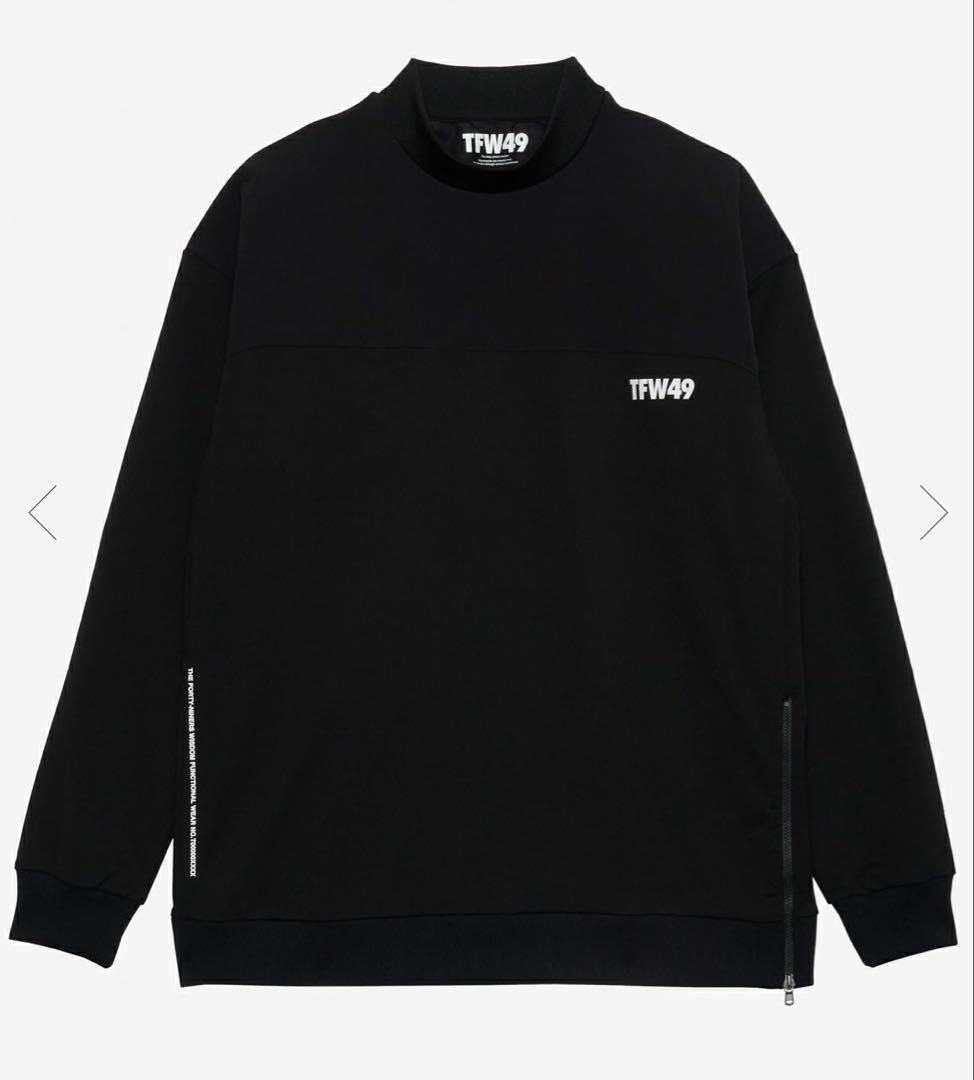 TFW49 HALF MOCKNECK TEE XL BLACK 最終値引
