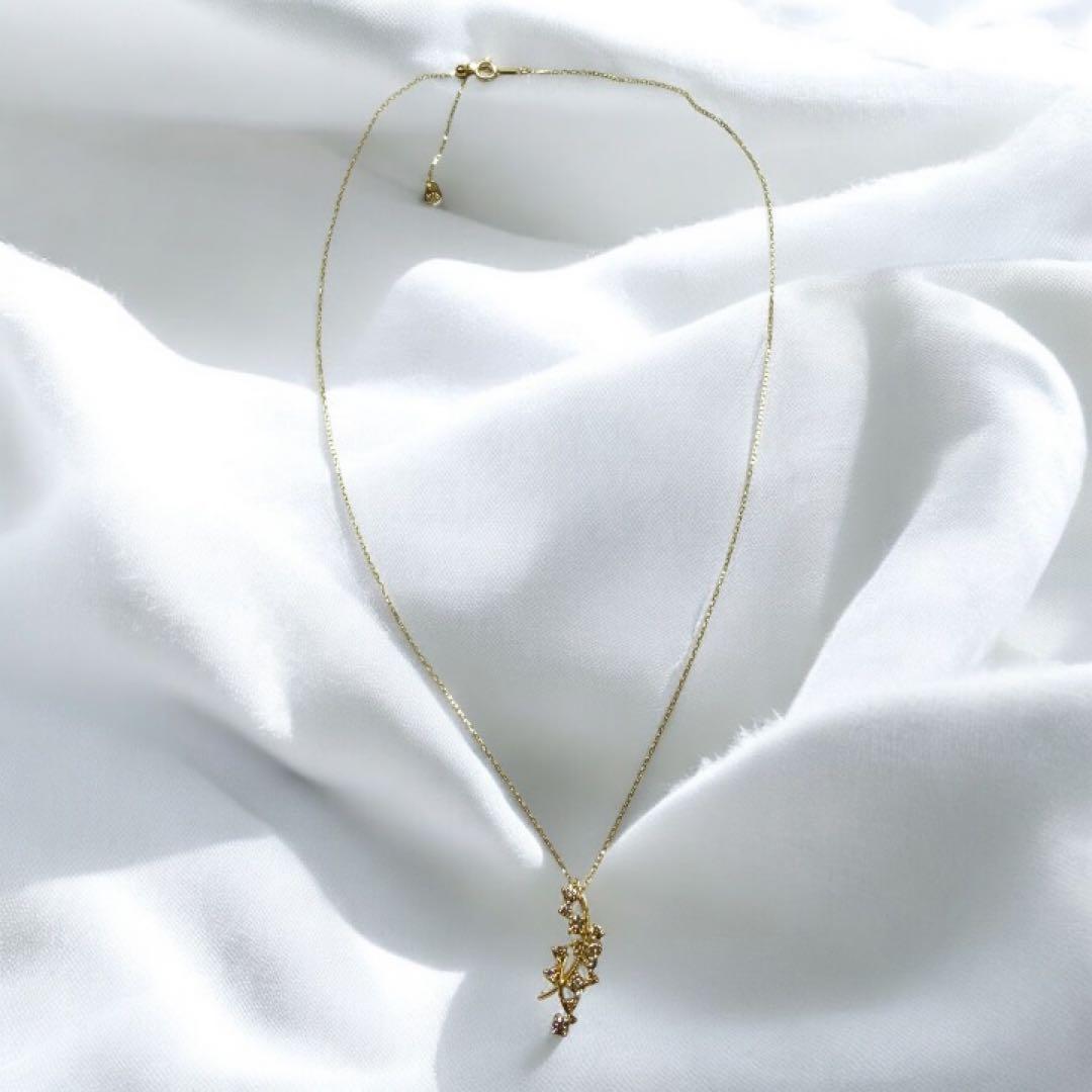 【K18 ダイヤモンドネックレス】