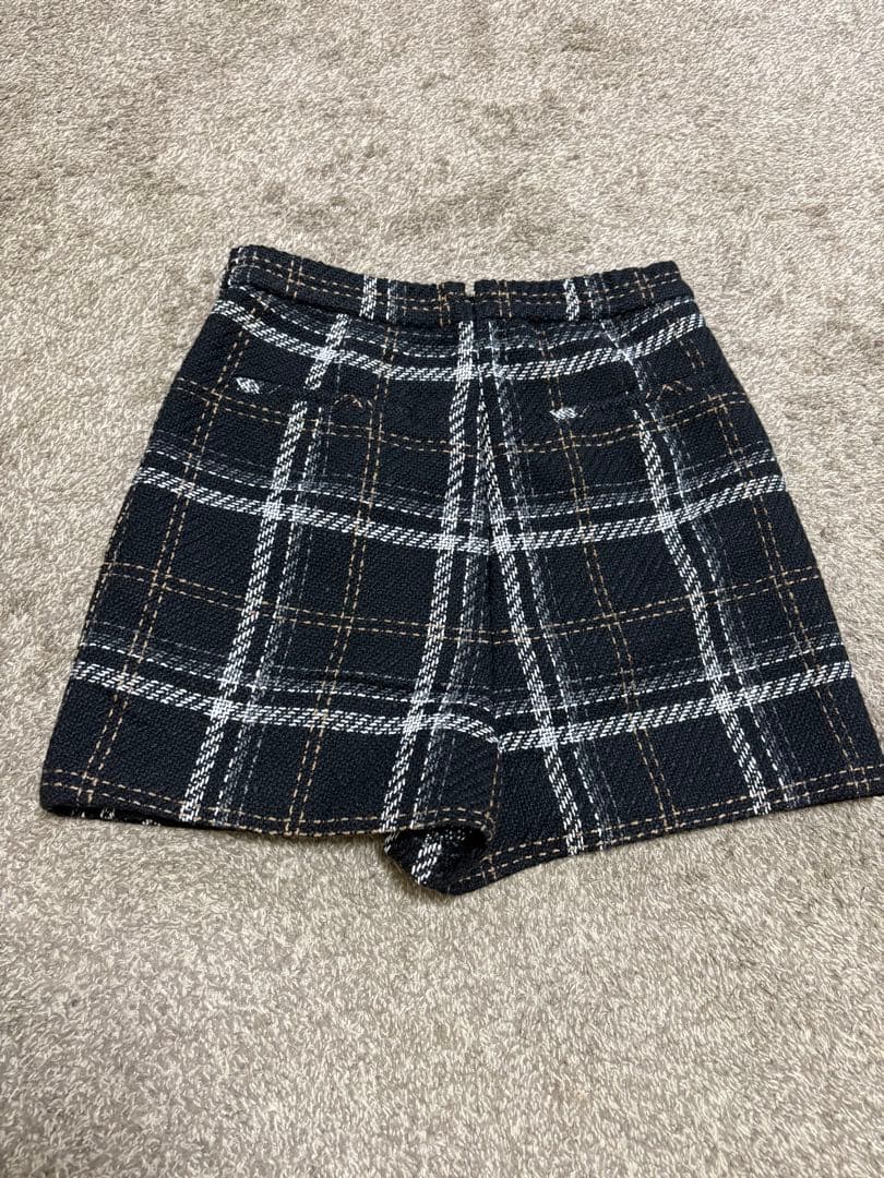 スカート Tweed Check Mini Skort
