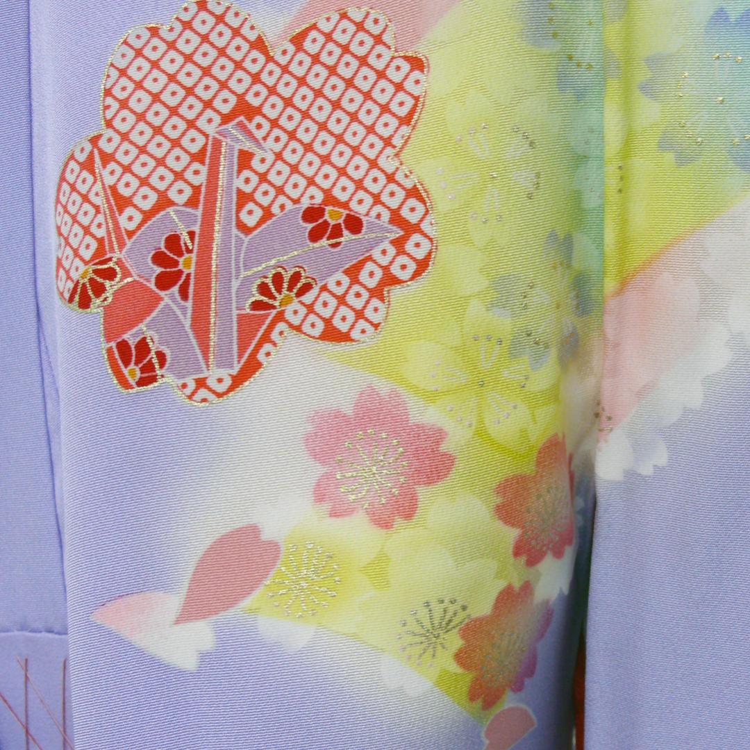 お宮参り 一つ身 着物 薄紫