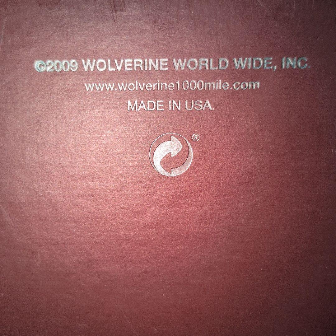ウルヴァリン　1000マイルブーツ　ブラック　8D 27cm　茶芯　USA製