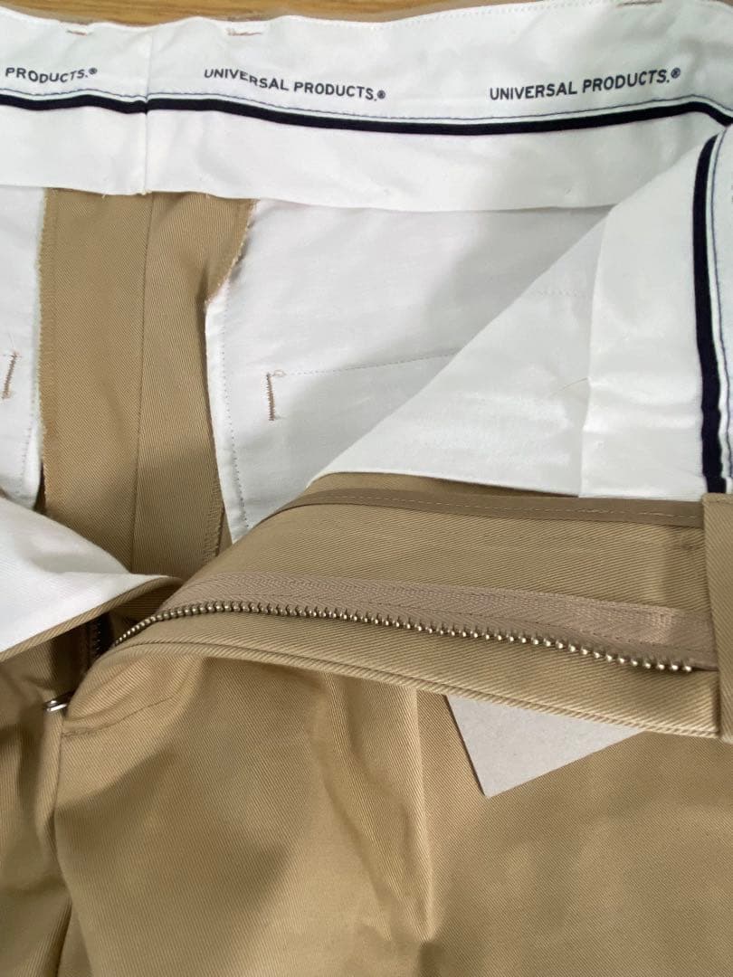 パンツ UNIVERSALPRODUCTS COTTON 1TUCK TROUSERS