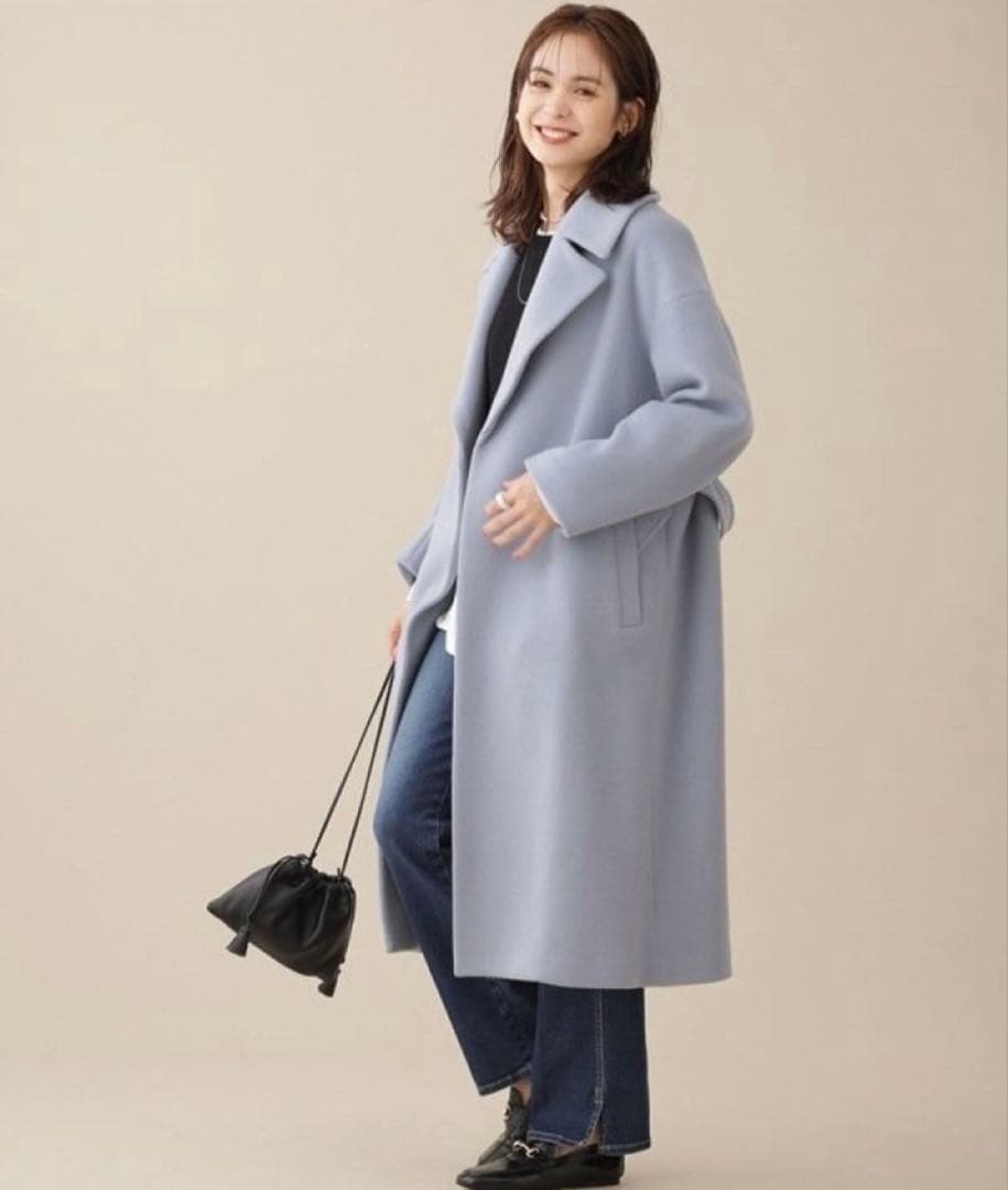 nano universe MANTECO ベルテッドチェスターコート