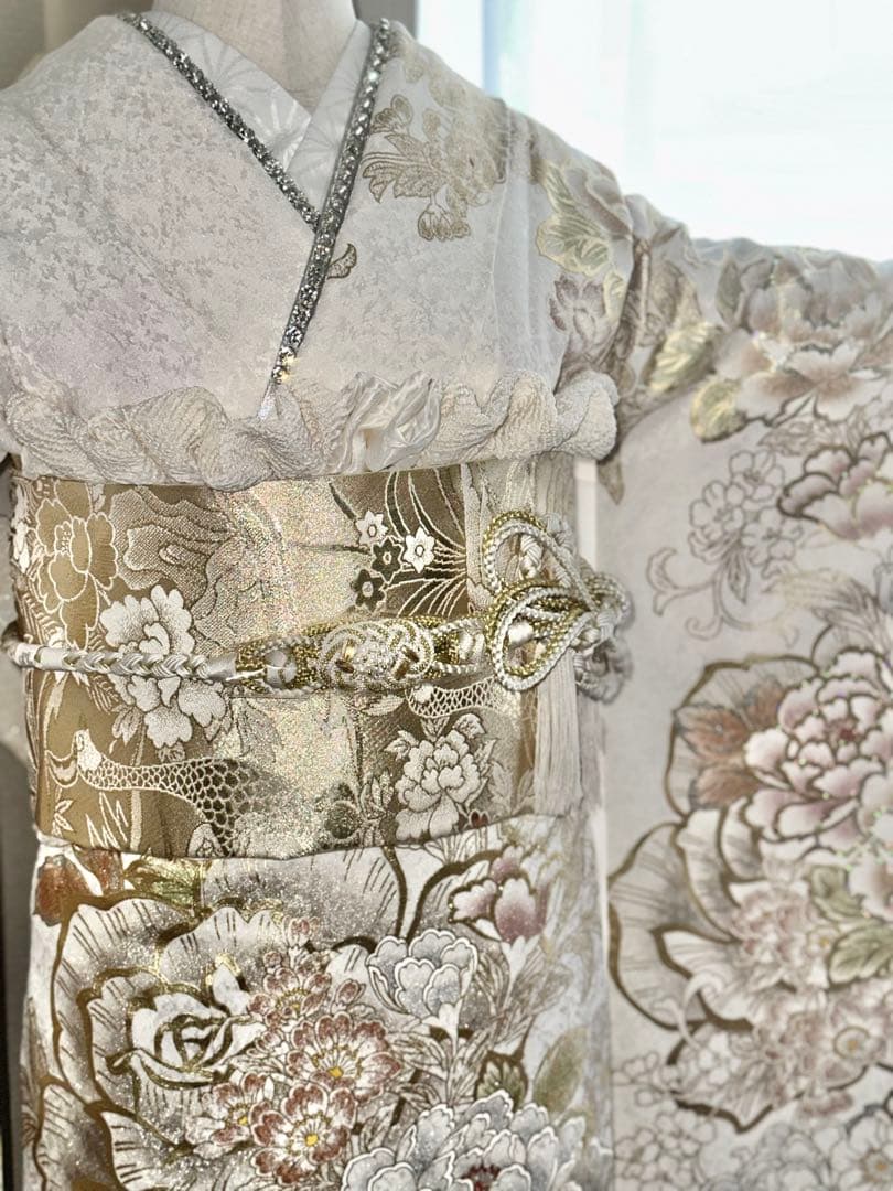 高級振袖　白生地　フルセット　すぐ発送可能