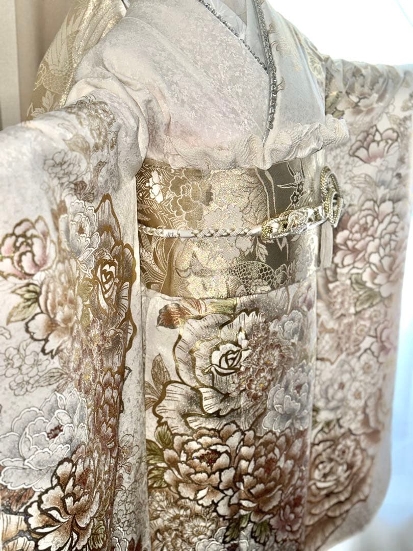 高級振袖　白生地　フルセット　すぐ発送可能