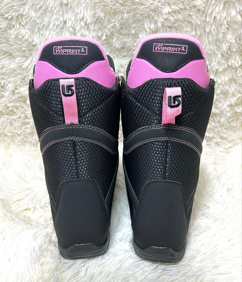 Burton peacスノーボードブーツ 24cm ブラック　ピンク BOA