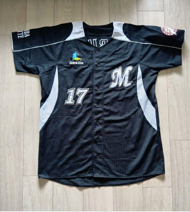 【当時物】千葉　ロッテ　マリーンズ　成瀬　ビジター　ユニフォーム　デサント　M