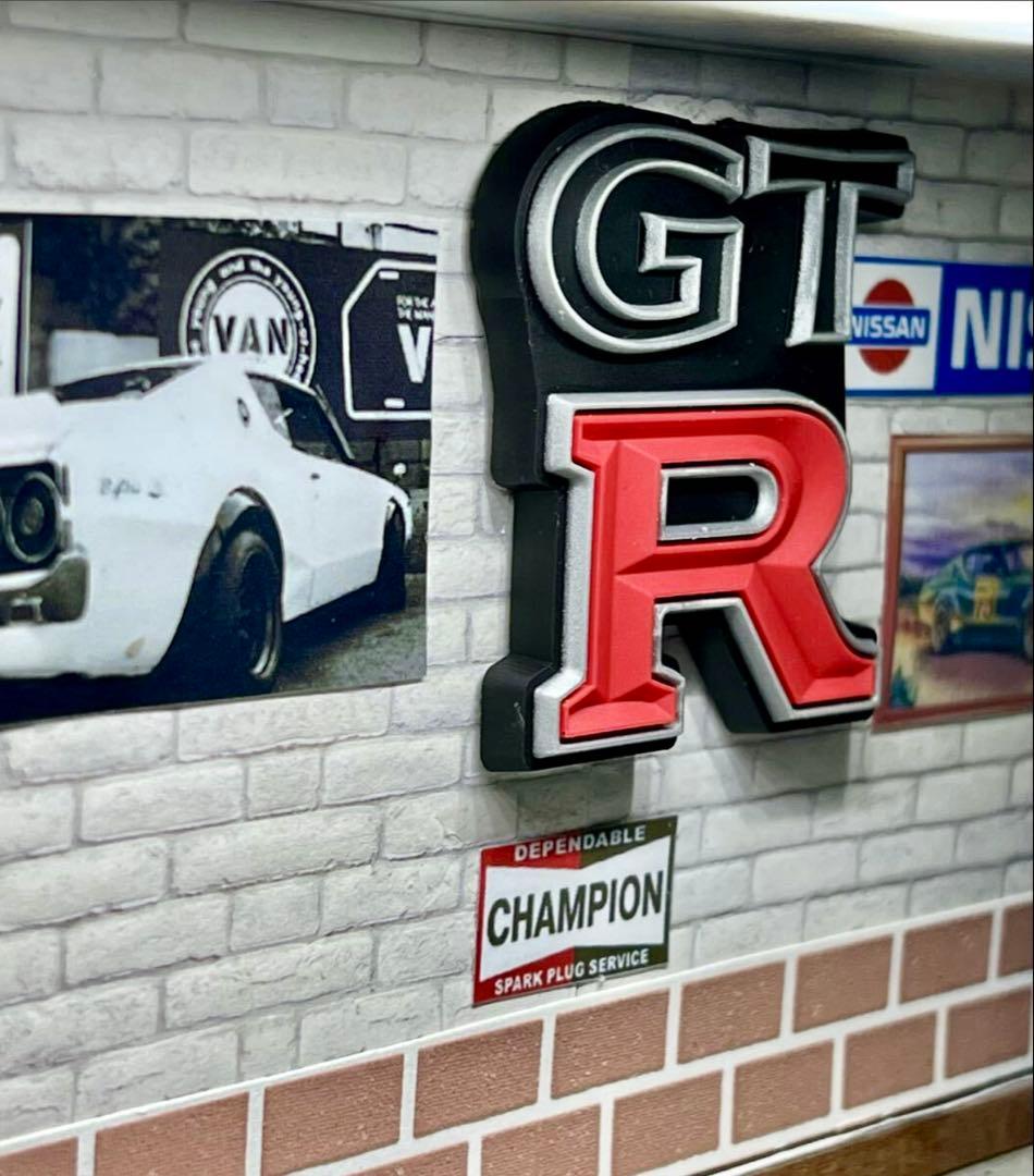 国産名車 1/24 スカイライン GT-R カスタム ガレージ ジオラマ 旧車