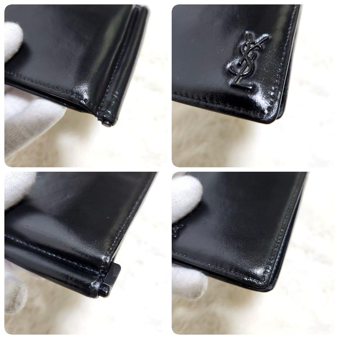 ✨極美品　付属品完備✨サンローラン　マネークリップ　YSL ロゴ　ブラック