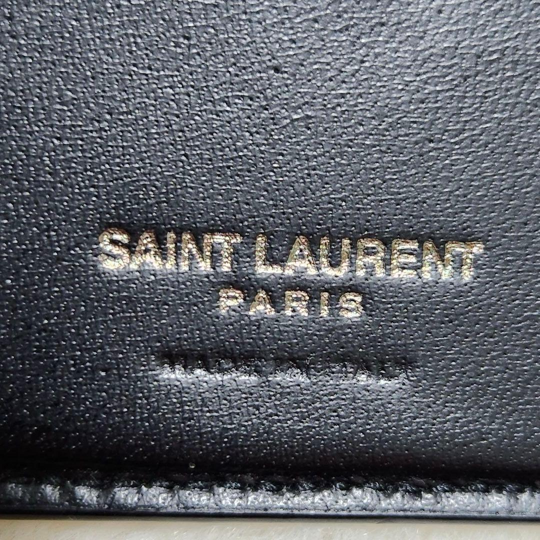✨極美品　付属品完備✨サンローラン　マネークリップ　YSL ロゴ　ブラック