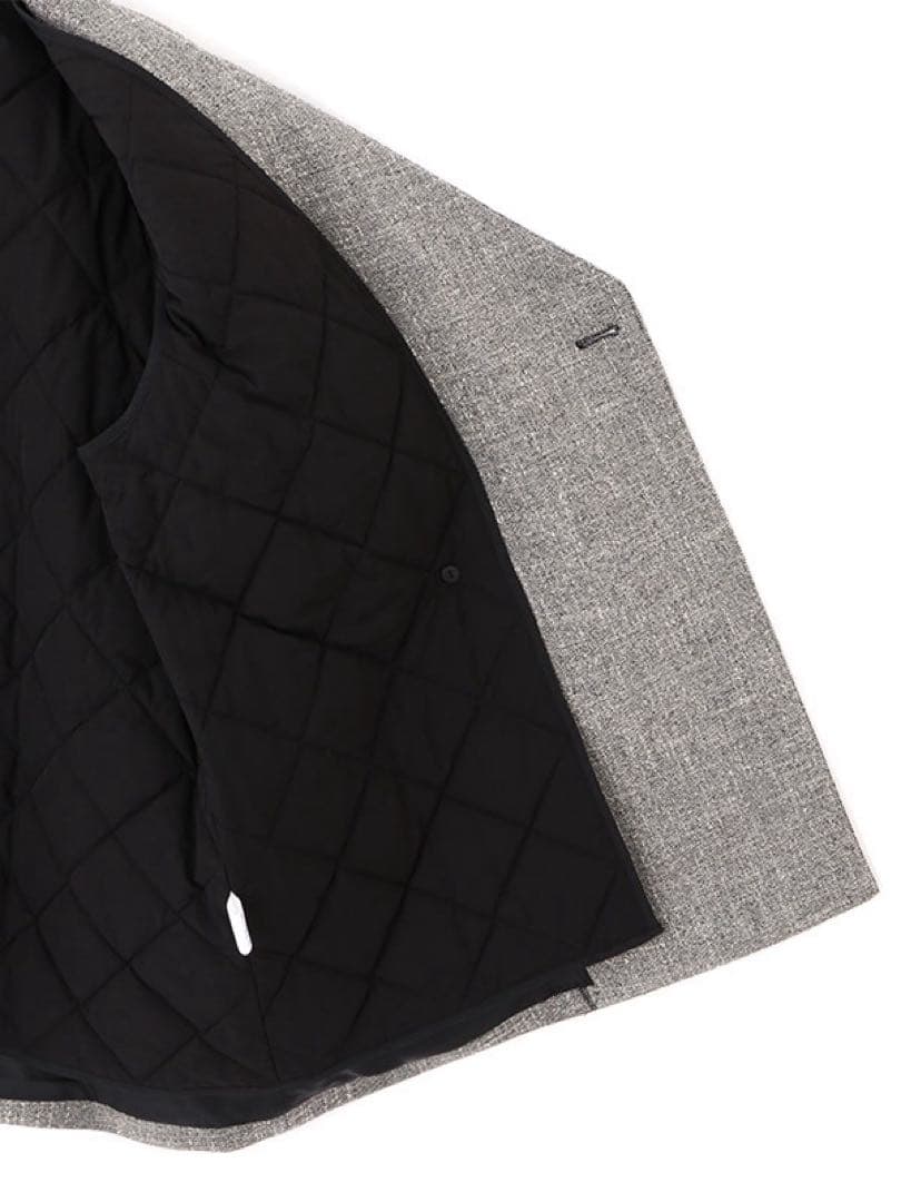 etretokyo ノーカラーキルティングライナーボクシージャケット Sサイズ