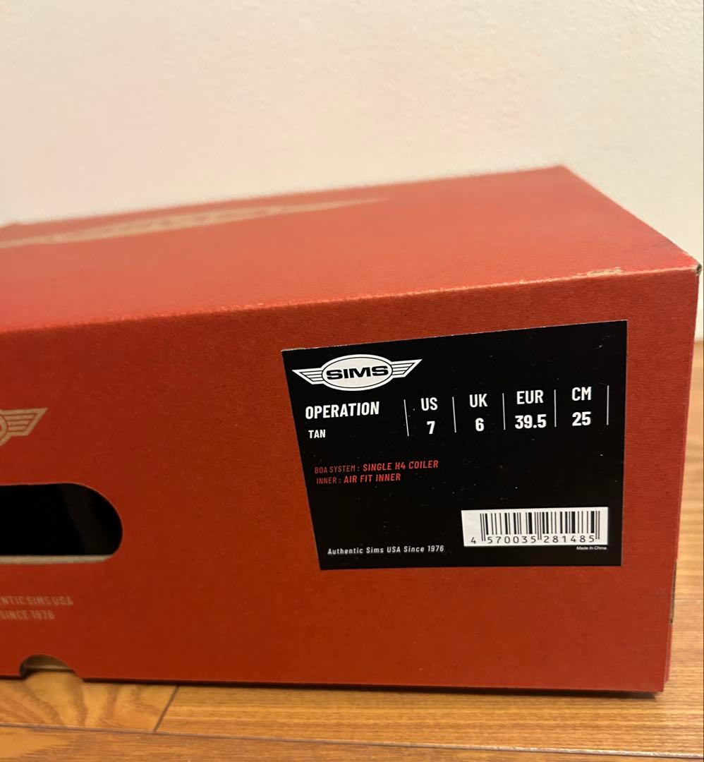 [新品•未使用]Sims BOA スノーボードブーツ グレー/ブラック