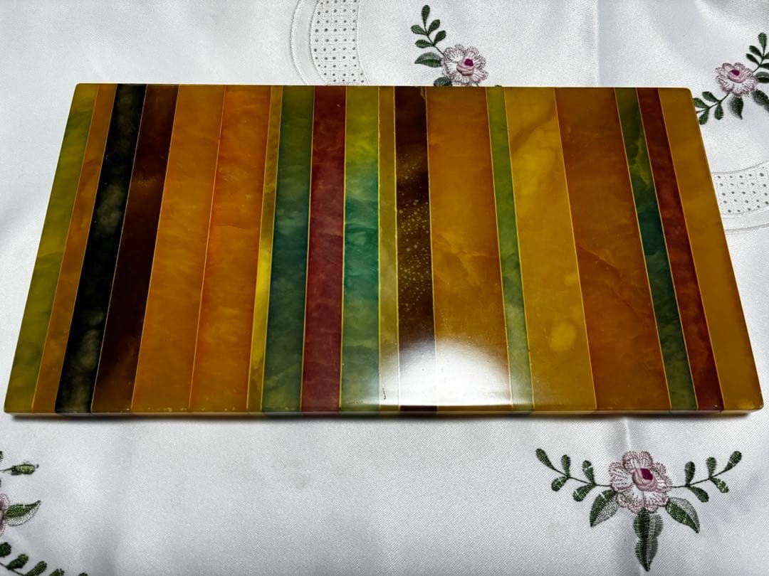 大理石イタリア製マルチカラー 置き型灰皿セット