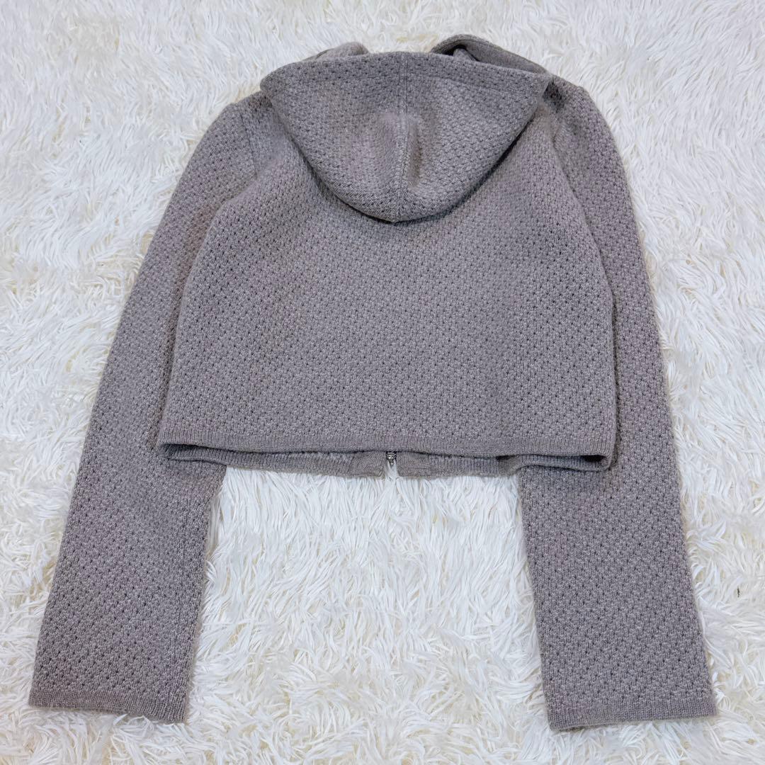 美品 フォクシー　カシミヤ混パーカー　SEA BREEZE PARKA 40