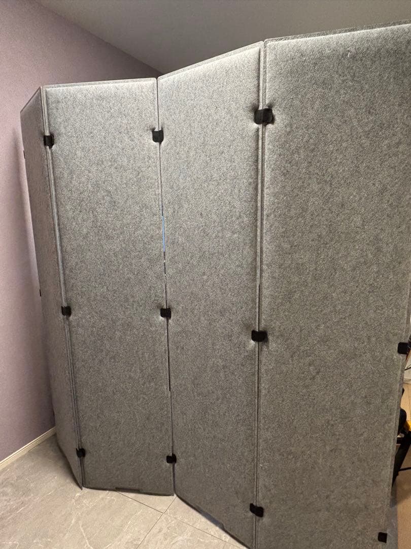 そ*と様 MUTE 吸音パーテーション 間仕切り 180cm グレー 4枚セット