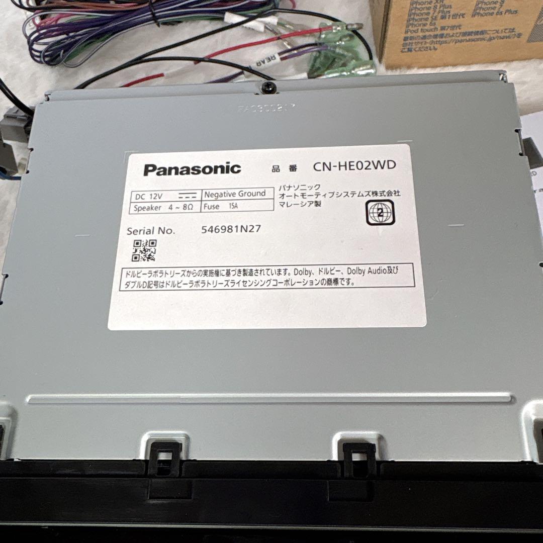 カーナビ　ストラーダ　CN-HE02WD　パナソニック　バックカメラ付き