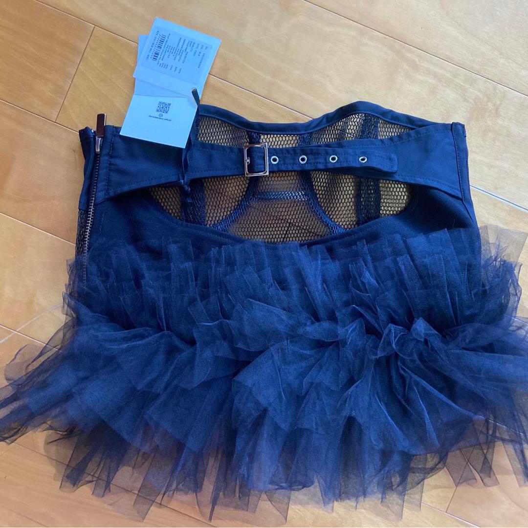 prankproject プランクプロジェクト メッシュフリルチュールビスチェ