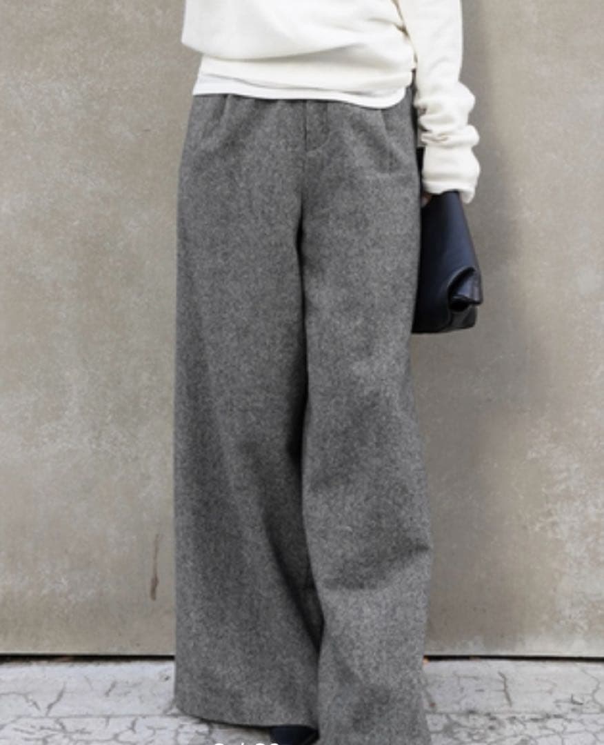 25AW 美品 セルリ CELERI TWEED パンツ ドゥーズィエムクラス