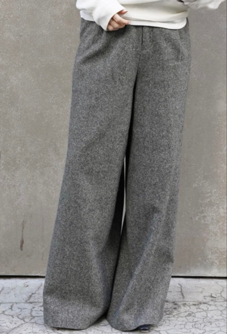 25AW 美品 セルリ CELERI TWEED パンツ ドゥーズィエムクラス