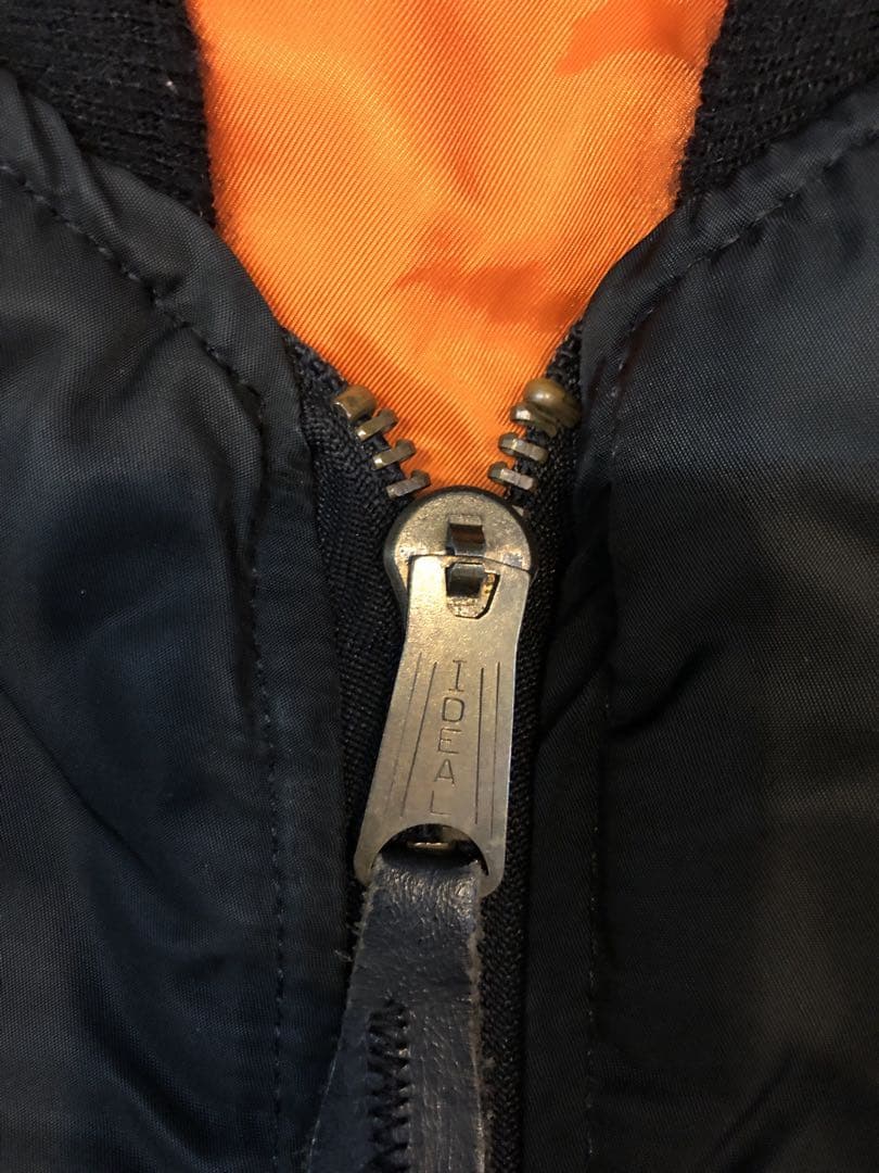 80s 90s USA製 ALPHA アルファ　MA−1 ブラック　M