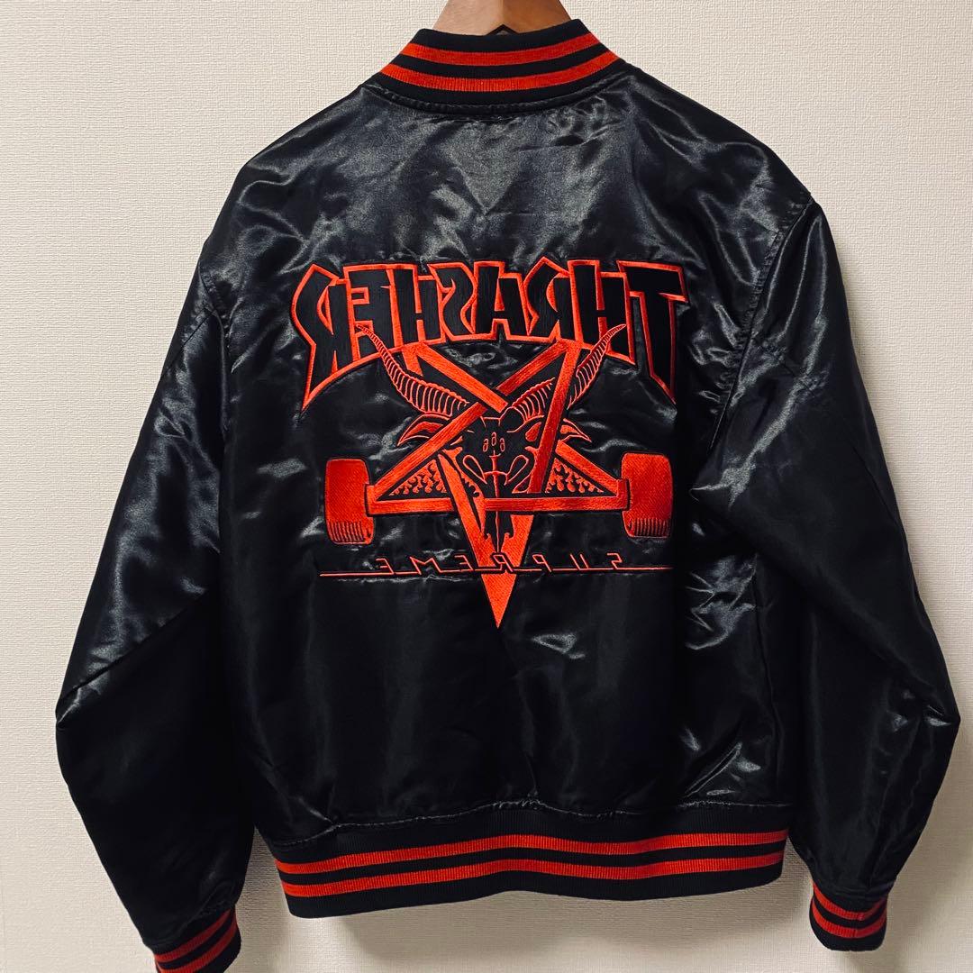 早い者勝ち　Supreme × Thrasher サテンスタジャン FW21