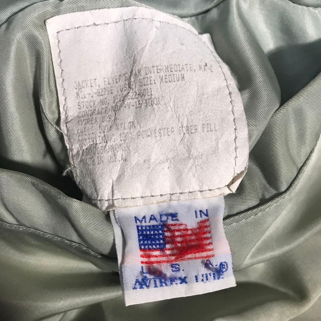 USA製　AVIREX アビレックス　MA-1 フライトジャケット