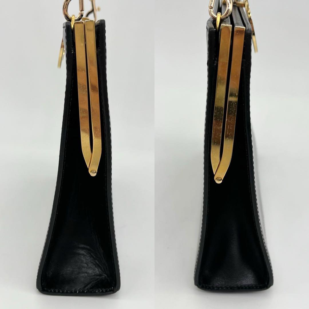 CELINE ショルダーバッグ 斜めがけ サークルロゴ 黒 レザー 保存袋付き