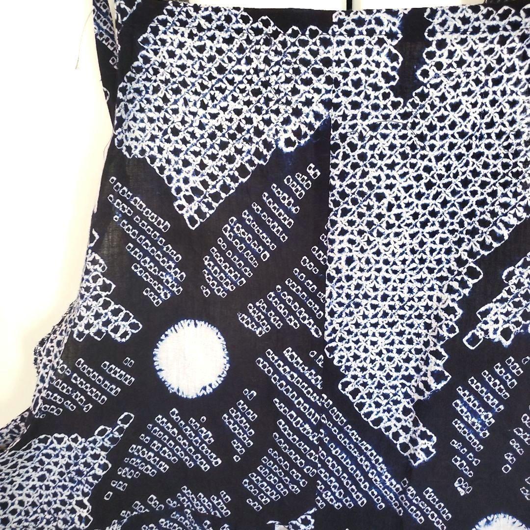 うめ　有松絞りリメイク、有松絞り浴衣よりサロペット、オールインワン