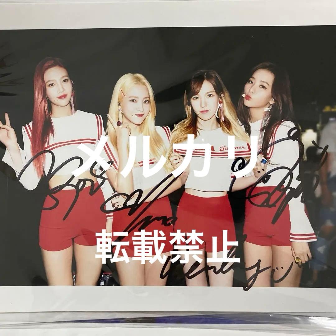 redvelvet  ジョイ　イェリ  ウェンディ　スルギ　サイン　直筆　写真