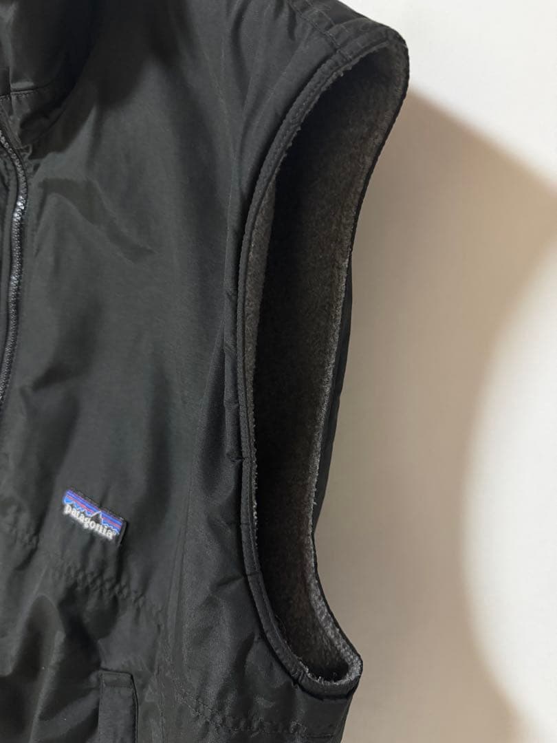 ’98 パタゴニア シェルドシンチラベスト 28501 ナイロン×フリースベスト
