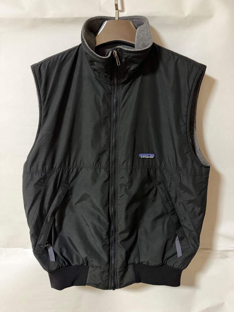 ’98 パタゴニア シェルドシンチラベスト 28501 ナイロン×フリースベスト