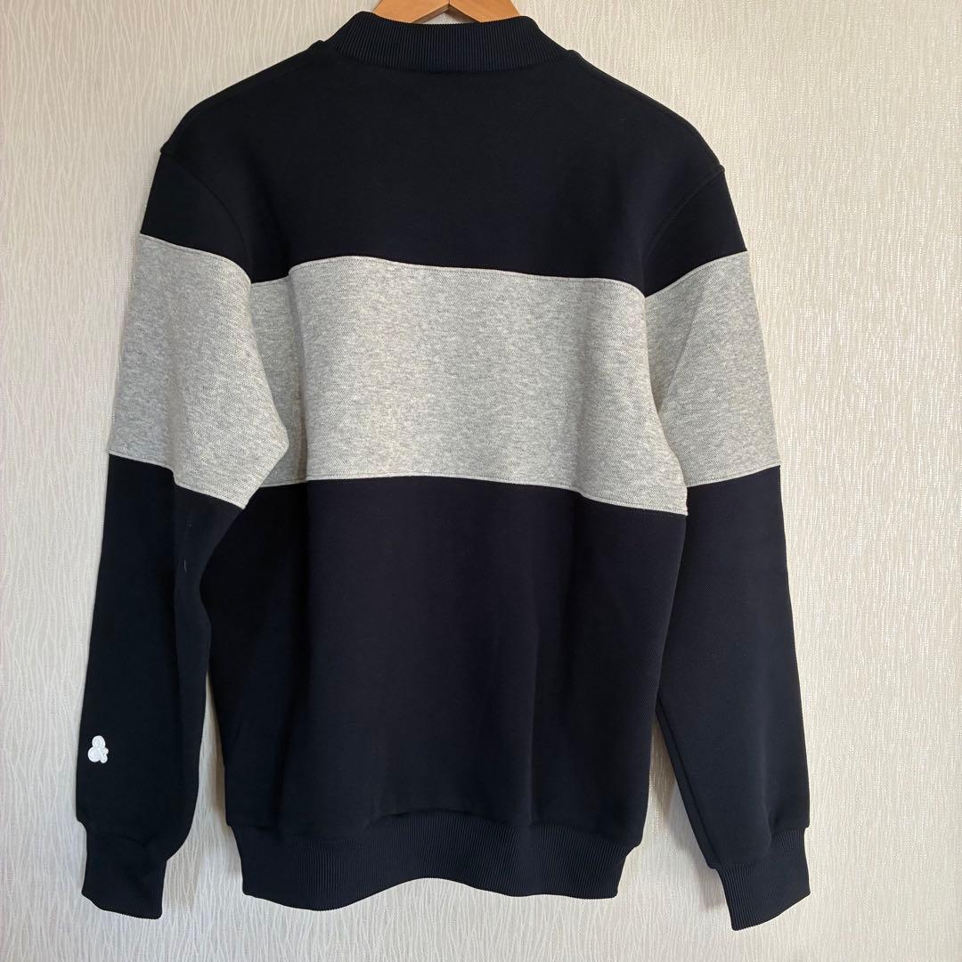 美品 and per se アンパスィ ネイビー スウェット M ゴルフウェア