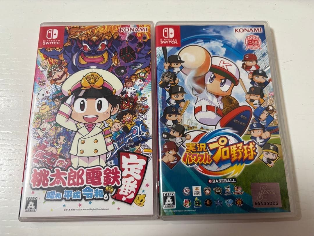 Nintendo Switch 本体 + 桃太郎電鉄、パワフルプロ野球