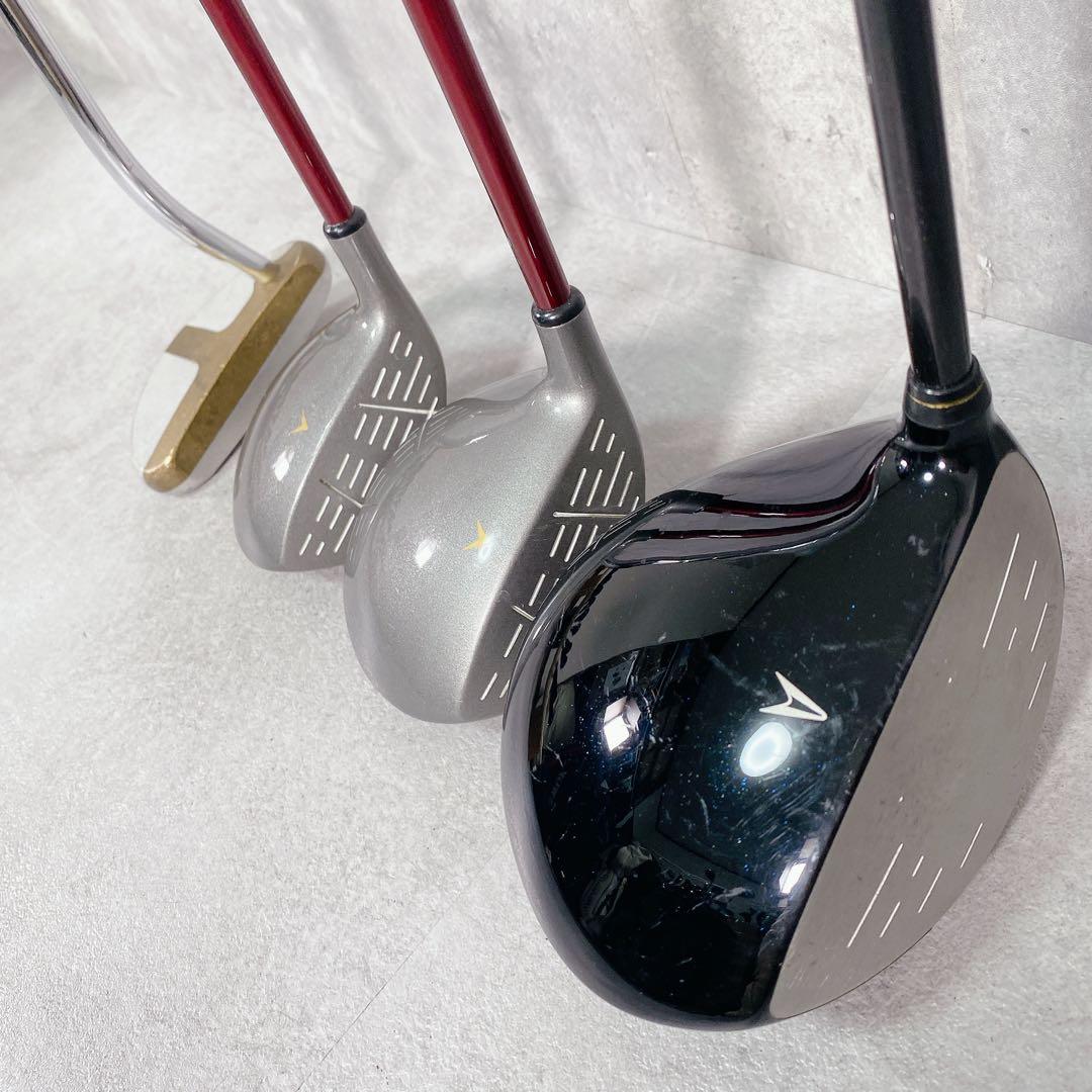 T120 ゼクシオ 他 ゴルフクラブ メンズ フルセット 黒 初心者 入門 練習