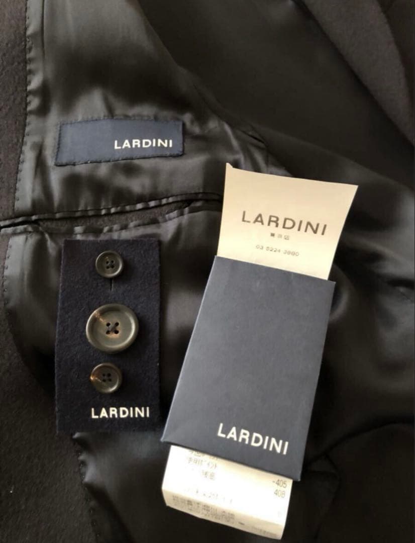 LARDINI ネイビー チェスターコート 46 ラルディーニ 未使用品