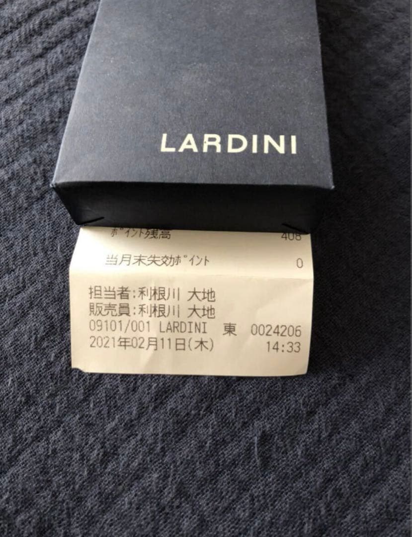 LARDINI ネイビー チェスターコート 46 ラルディーニ 未使用品