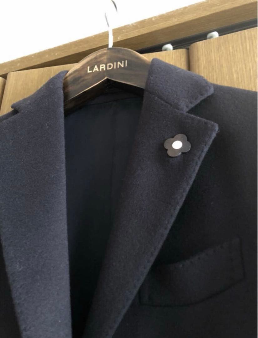 LARDINI ネイビー チェスターコート 46 ラルディーニ 未使用品