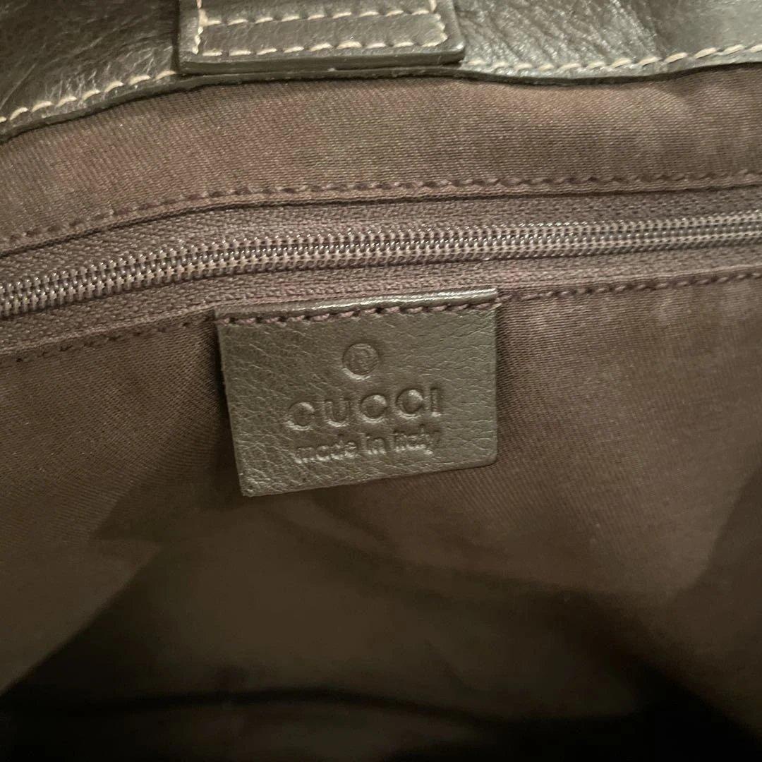 【極美品】Gucci トートバッグ GGキャンバス　ベージュ/ブラウン　アビー