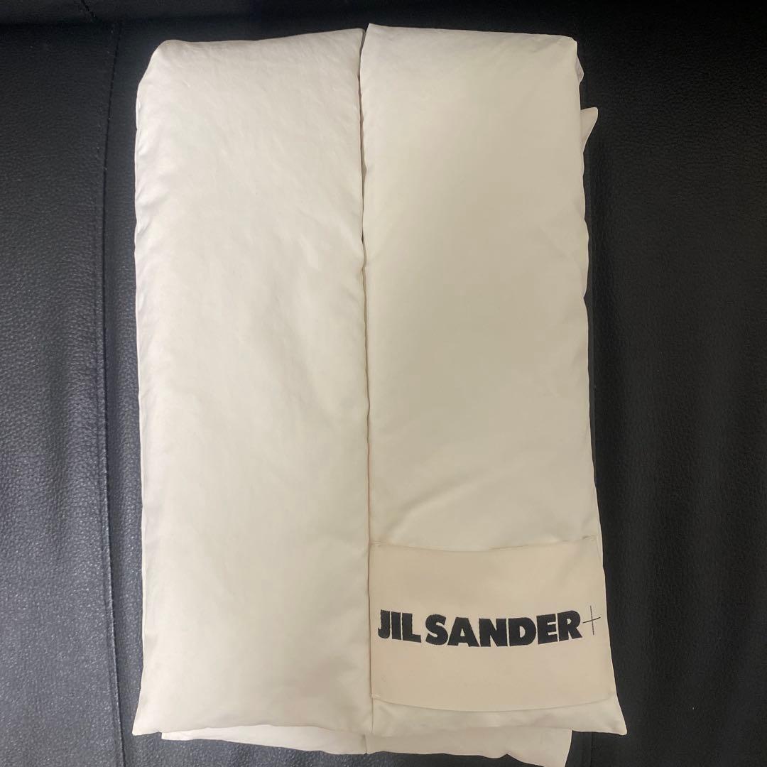 【即購入歓迎！】JIL SANDER＋ダウンスカーフ ホワイト ユニセックス
