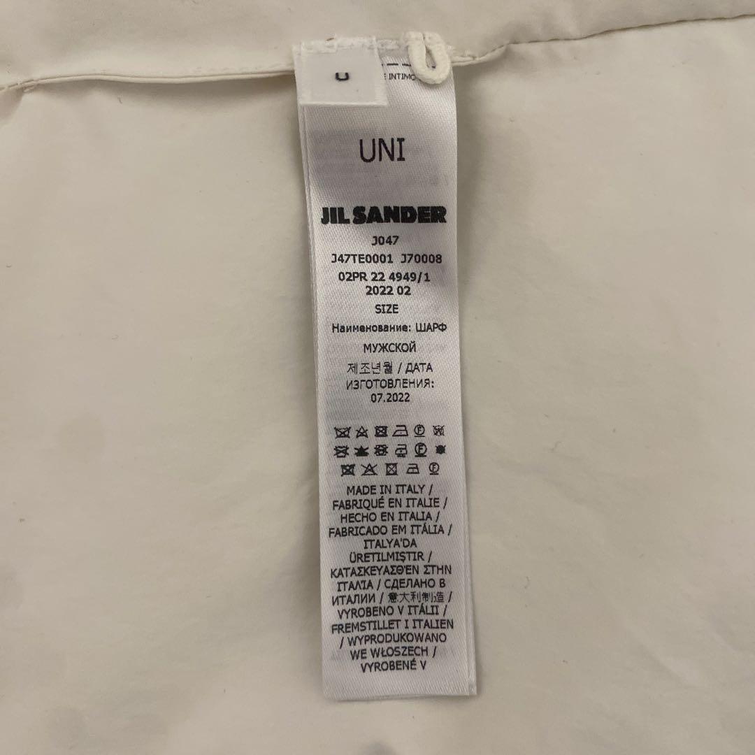 【即購入歓迎！】JIL SANDER＋ダウンスカーフ ホワイト ユニセックス