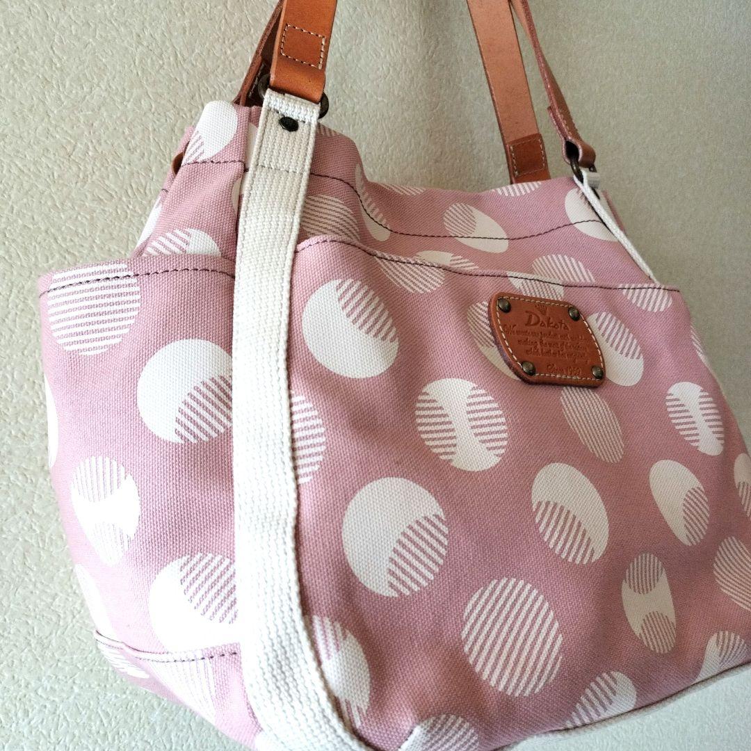 お値下げ！Dakota ダコタ　ピットトートバッグ　ピンク　超美品