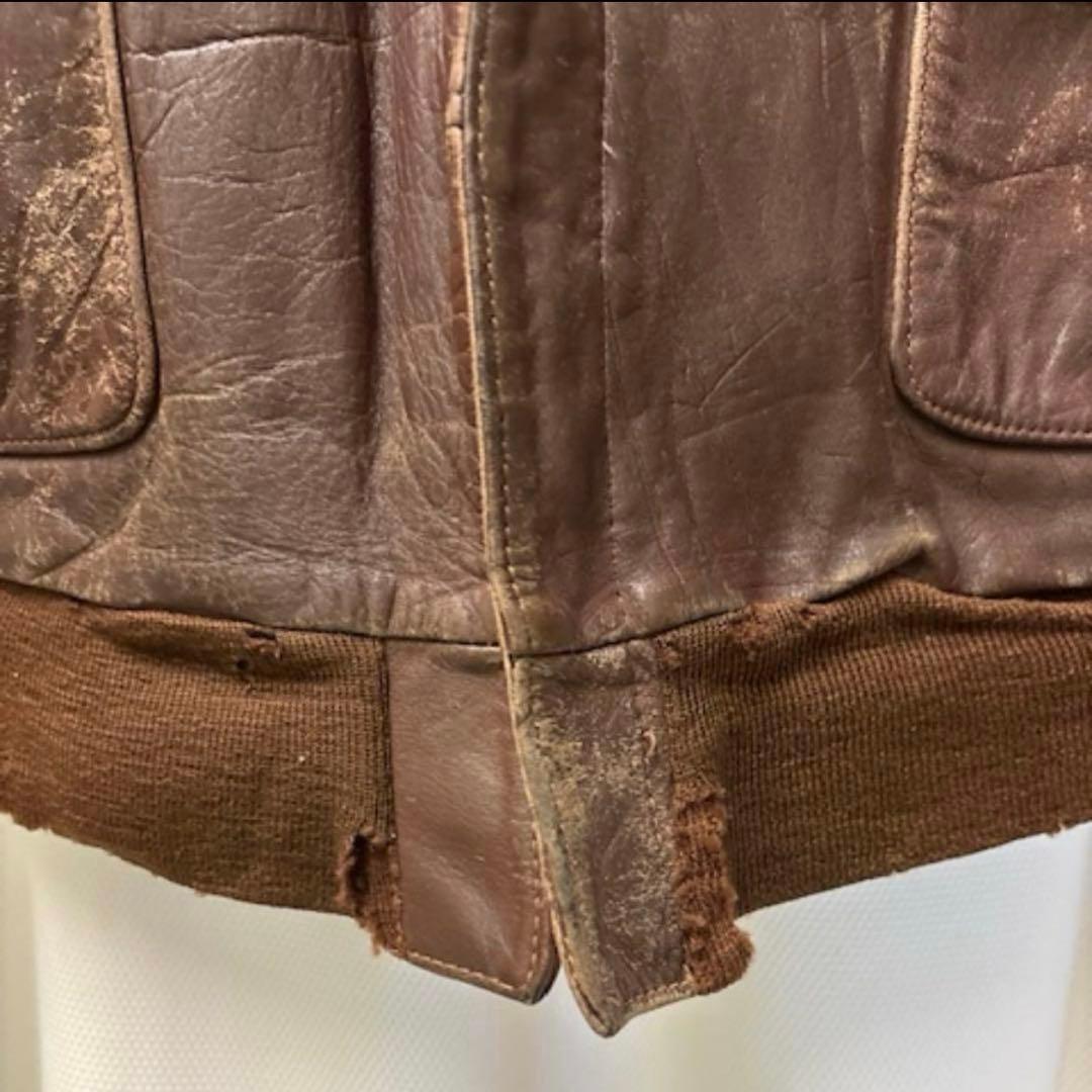 40s A2 フライトジャケット Perry WWII ビンテージ 米軍 実物