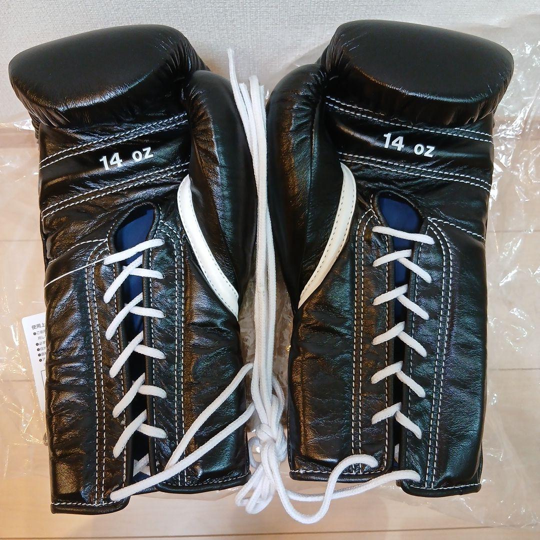 ウィニング ボクシンググローブ 14 oz ブラックひも式