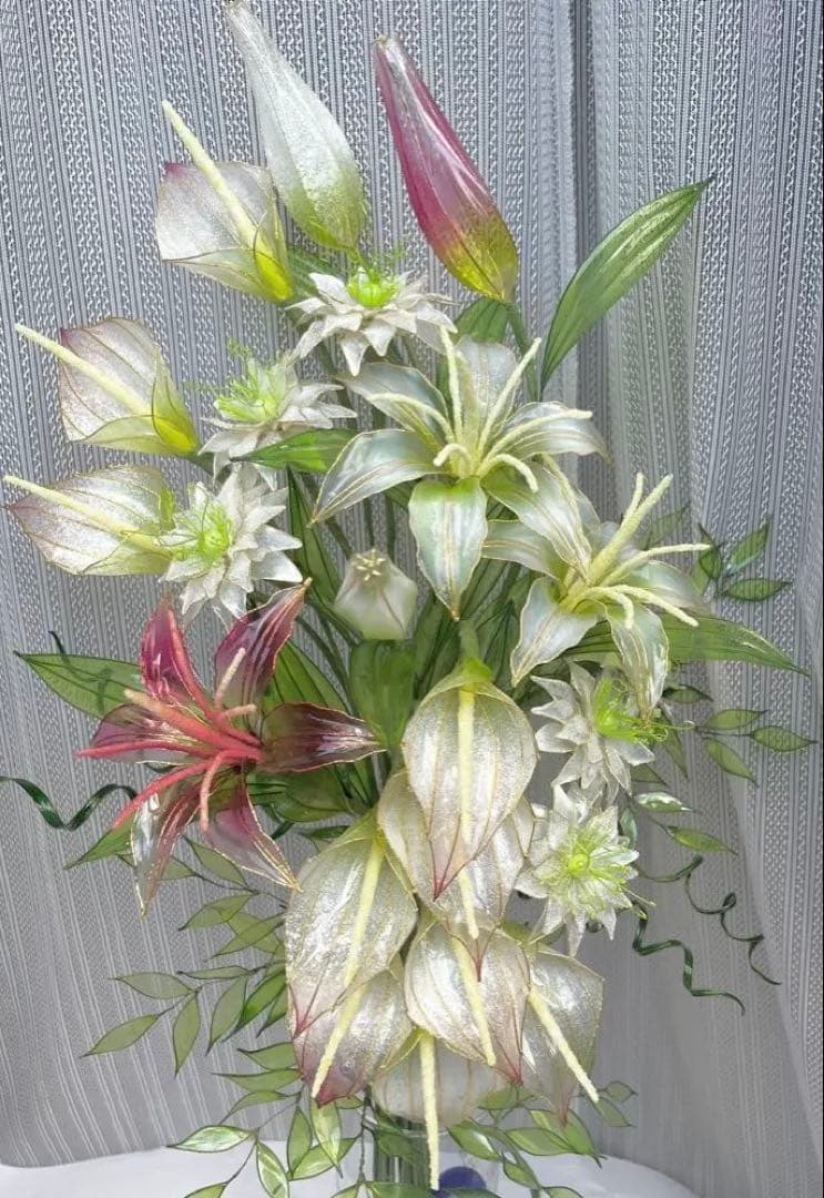 アメリカンフラワー　ディップフラワーNO.170（百合・カラー・ニゲラ）